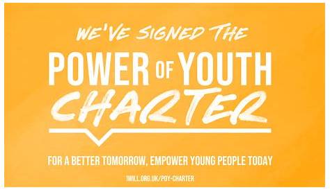Trust signs #iwill Power of Youth Charter