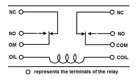 dpdt relay schematic symbol