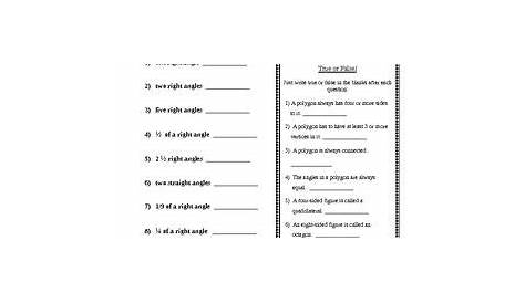 ANGLES, DEGREES AND MEASUREMENT * Need some good extra practice with