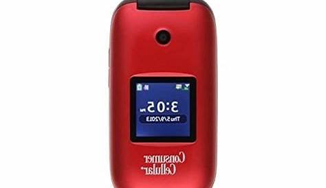 Consumer Cellular Envoy Feature Phone Red
