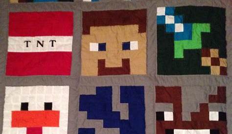 Pin by Melody Hood on My creations!! | Minecraft quilt, Quilts
