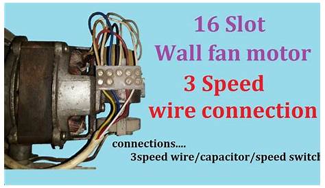3 wire fan motor wiring diagram