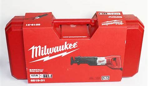 6519-31 Milwaukee 12A Sawzall 1-1/8"Stroke W/Case | eBay