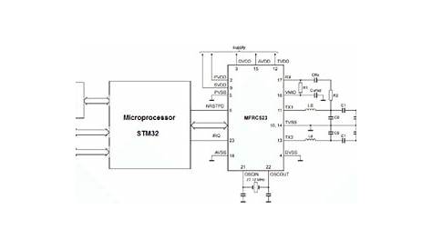 handfheld rfid reader wrter circuit diagram