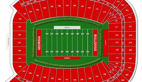 sanford stadium interactive seating chart