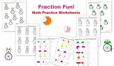 identifying fractions worksheets
