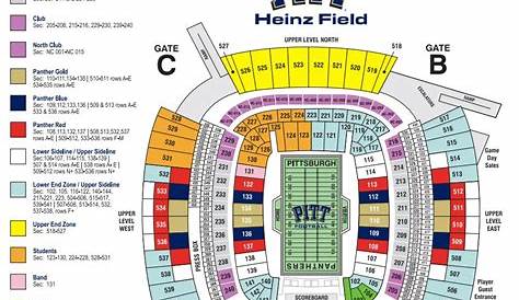 heinz field seating chart