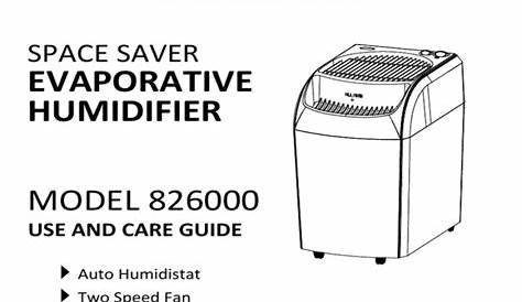 Aircare Pedestal Humidifier Manual