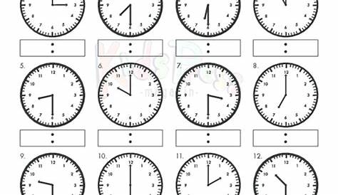 time worksheet: NEW 905 TELLING TIME WORKSHEETS BY HALF HOUR