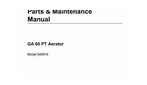 ransomes 898558a ga 60 owner's manual