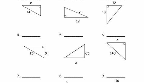 geometry trig word problems worksheets