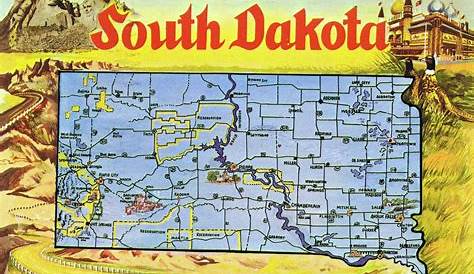 South Dakota Tourism Map | Map Of The World