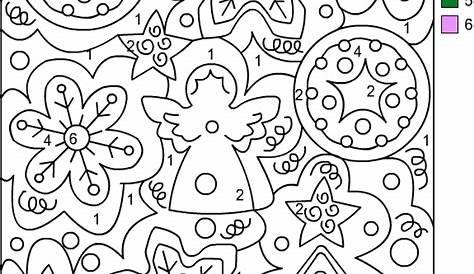 Nicole's Free Coloring Pages: CHRISTMAS * Color by Number