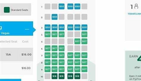 frontier airlines planes seating chart