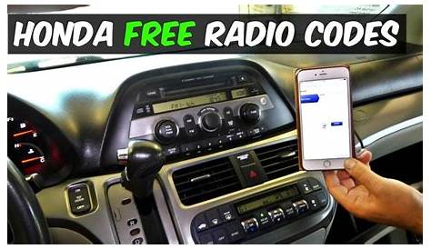 Honda Radio Codes – How to get a Honda Radio Code for Free – Free Radio