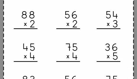 Multiplication 2 Digit By 2 Digit Worksheet Pdf - Mundode Sophia