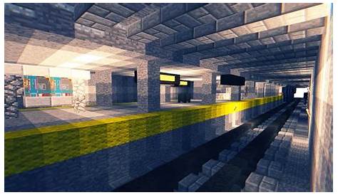 Minecraft NYC Subway Metro Station Part 2 Tutorial - YouTube