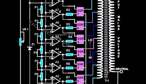 230v ac voltage stabilizer circuit diagram
