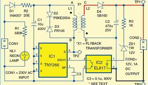Simple 1A, 12V SMPS | Full Circuit Diagram with Explanation