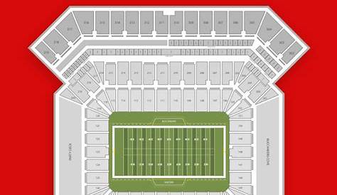 the seatgeek stadium is shown in red and white with an image of a