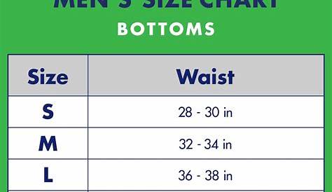 Men's Underwear Size Chart