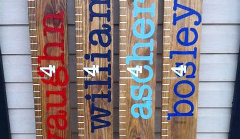 Painted Ruler Growth Chart / Wood Growth Chart / Baby Growth