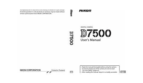 Nikon 1582 DSLR Camera User Guide | Manualzz