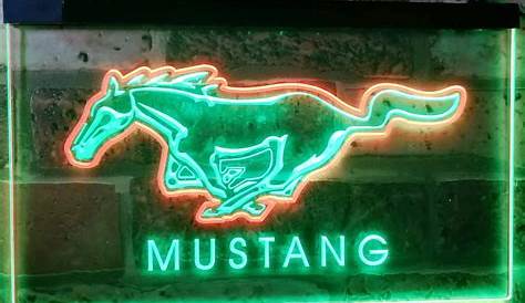 ford mustang neon sign