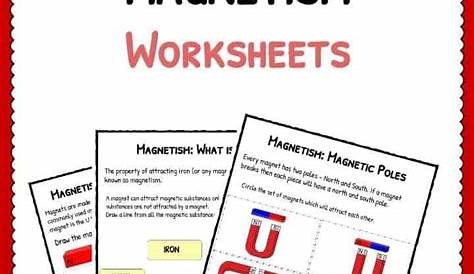 magnetism worksheet 3rd grade