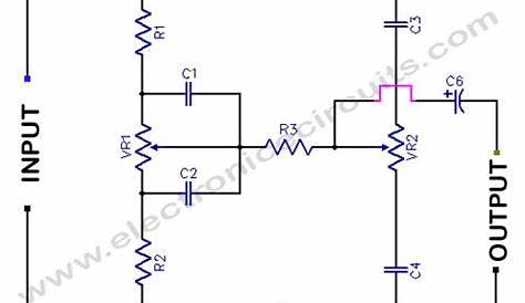 volume bass treble circuit diagram