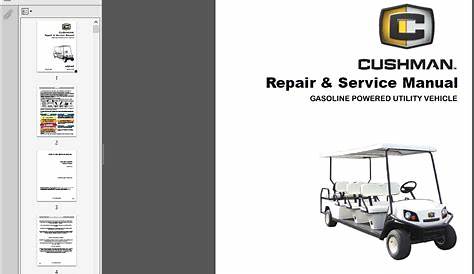 CUSHMAN SHUTTLE 8 Repair & Service Manual - PDF DOWNLOAD - HeyDownloads