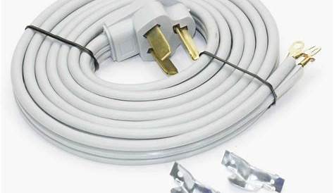 DC3-30-10 Clothes Dryer Power Cord | 3 Wire | 10 Feet Long | 30A 220V