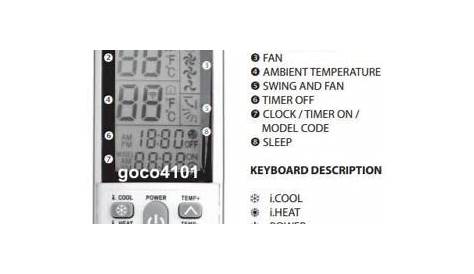 haier air conditioner remote control manual
