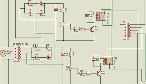 automatic voltage stabilizer circuit diagram free