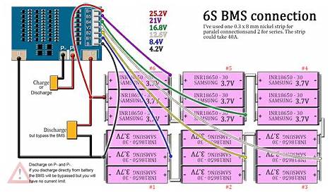 18650 battery bms circuit diagram