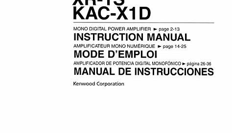 kenwood car stereo user manual