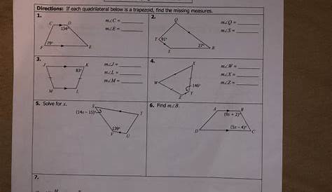 Unit 7 Polygons & Quadrilaterals Homework 4 Rectangles Answers