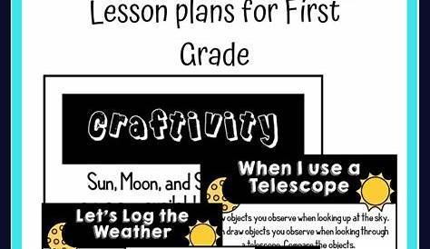 science lesson plans for 1st grade