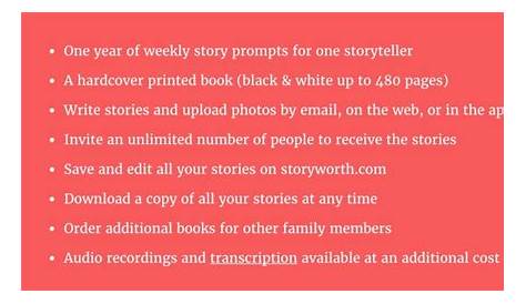 price of storyworth subscription