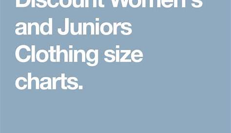 women's to juniors size chart