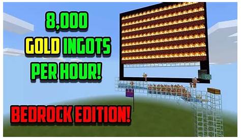 Minecraft PS4 Bedrock Edition - THE BEST GOLD FARM IN BEDROCK RIGHT NOW
