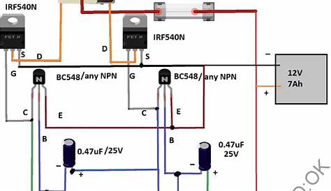 basic inverter circuit diagram using mosfet