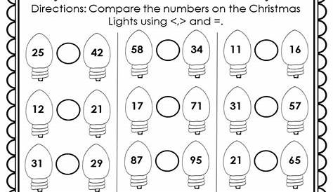 Christmas Worksheets 1st Grade Math - Free Printable