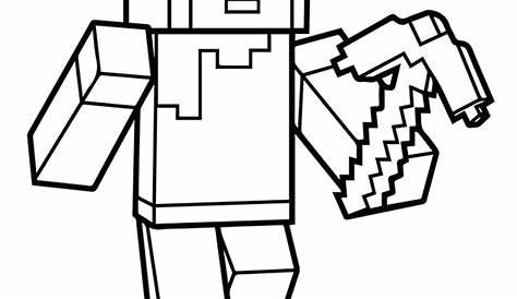 Minecraft Steve Coloring Pages - Coloring Home