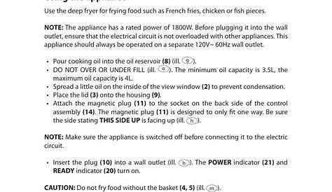 farberware deep fryer instruction manual