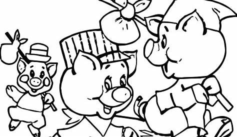 three little pigs coloring pages printable