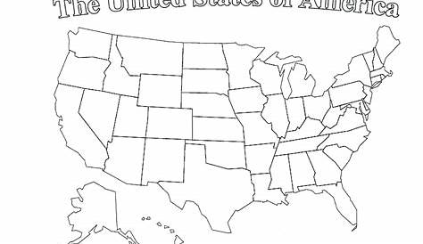 Printable Blank Us Map With State Outlines - ClipArt Best