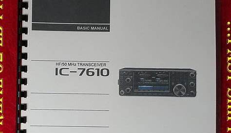 IC-7610 Basic Manual | kays-manuals