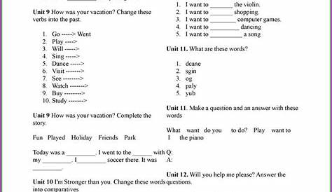 Worksheet English For Grade 8 Worksheet : Resume Examples