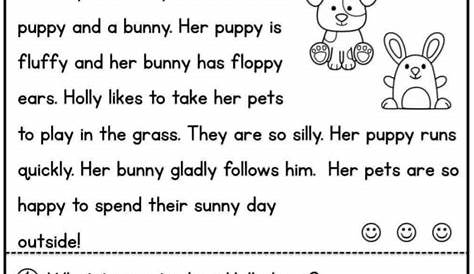 reading for kindergarten worksheets